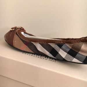 Burberry Bridle Housecheck Ballet Flats size 39